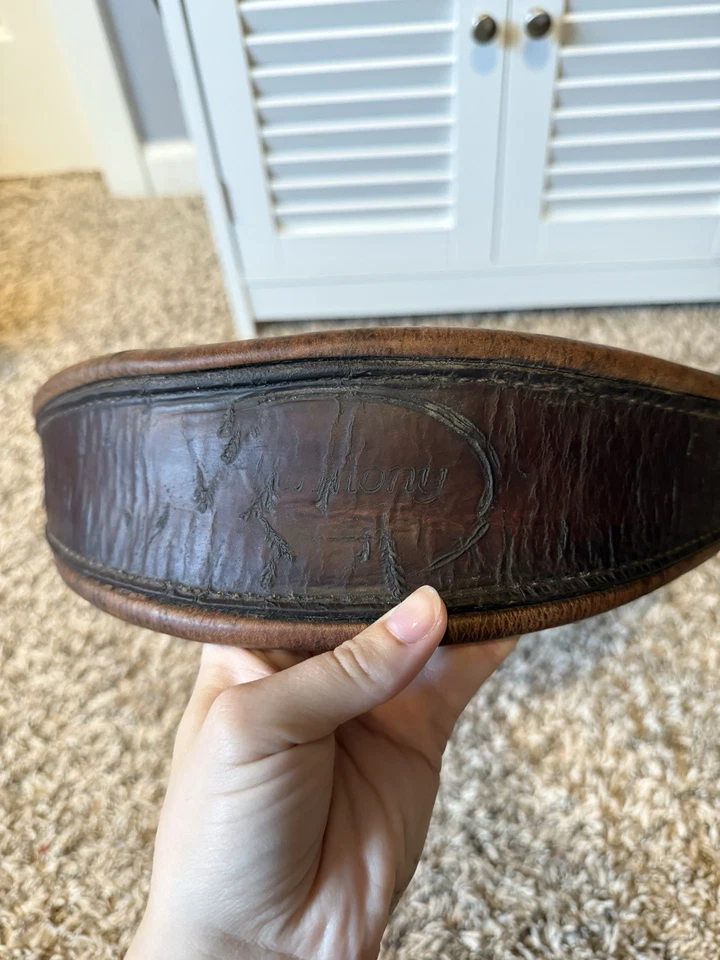 "Sinfonía de cuero marrón circunferencia inglesa 54""" Foto 4 de 4