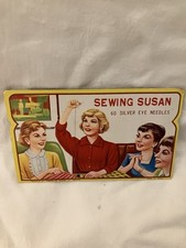Vintage Sewing Needle Book " Sewing Susan" From 1930s-1950s