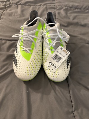 Adidas Predator Accuracy.1 FG Soccer Cleats GZ0035 Men's Size US 8.5 White Black