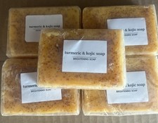 Brightening Soap Turmeric Kojic Face Facial Bar Soap 5 Single Bars In Lot
