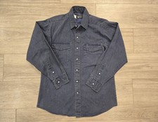 Vintage Panhandle Slim Shirt Men's 16.5/35 Pearl Snap Country Rodeo USA Western