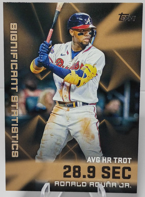 2023 TOPPS SERIES 2 SIGNIFICANT STATISTICS GOLD 17/75 RONALD ACUNA JR 