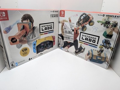 Nintendo Labo Toy-Con Lot Vehicle + VR Kit New Nintendo Switch Lot Of 2 Read