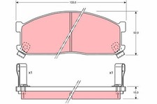 Plaquette de frein Mazda 1000