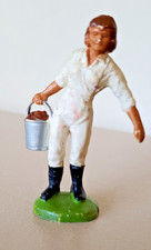Vintage 1980's BRITAINS Farmers Wife Milkmaid Farm Animals