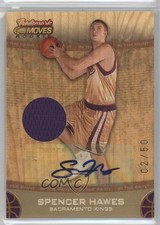 2007 Trademark Moves Orange Relics Ink In the Paint 2/50 Spencer Hawes Auto 2r8