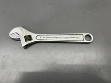 VINTAGE J.H. WILLIAMS SUPERJUSTABLE 6" ADJUSTABLE CRESCENT WRENCH - VGC - USA