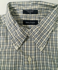 Nautica Short Sleeve Shirt Mens XL Cotton Check NWT Vintage