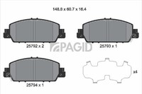 Bremsbelagsatz Scheibenbremse Pagid T2332N FüR Honda Hr 5 Ru Rv Accord Ix Cr RU1