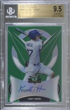 2019 Leaf Valiant Green Prismatic /99 Kody Hoese BGS 9.5 GEM MINT Auto 7qg