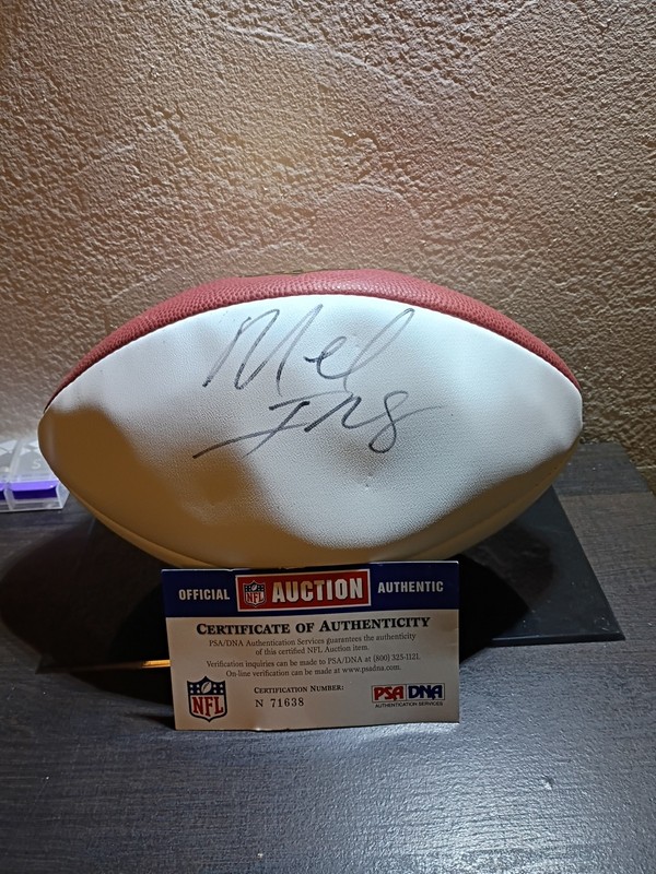 Melvin Ingram Chargers Steelers. Autographed Duke White Panel Football. Psa Auth