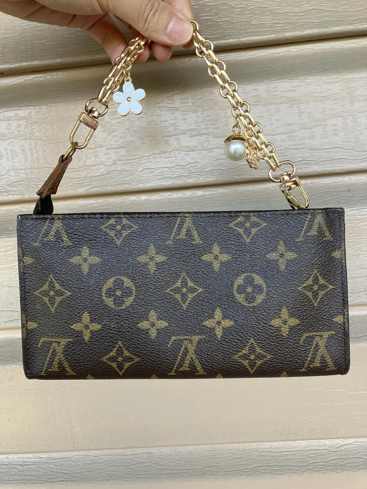 Louis Vuitton Monogram Bucket Pouch / Pochette on Chain *customized* - Image 2 of 4