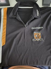 Vintage Hull City 2004-2006 Diadora Black Training Top