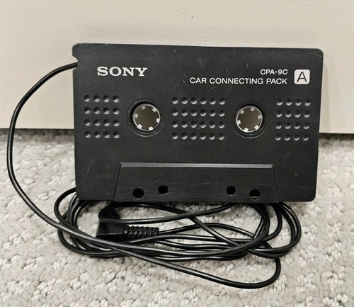 Sony CPA-9C Car Audio Cassette Adapter CONNECTING PACK 3.5mm For WALKMAN DISCMAN