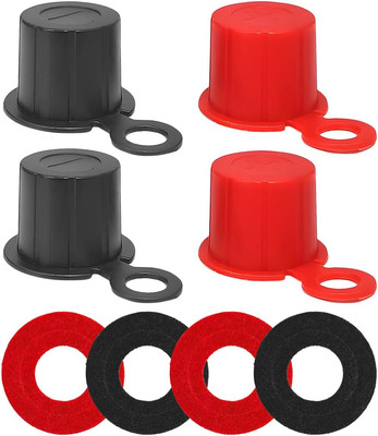 Car Battery Terminal Cover, 4PCS Vehicle Battery Top Post Cap with Washers, Auto