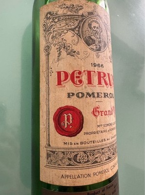 Petrus 1966 Empty Wine Bottle Vintage Display Collectible Used | eBay