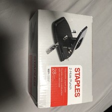Staples 2-hole punch 28-sheet capacity Box was opened but contents are sealed
