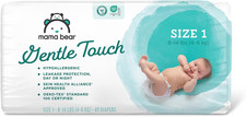 Mama Bear Gentle Touch Diapers 98 Count Size 1 Hypoallergenic Leak Guard Baby 0.31 per diaper