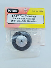 150TW Du-Bro 1-1/2" Diameter Tailwheel For Aircraft Strong Aluminum Hub USA Made