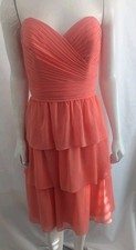 Allure Bridals bridesmaid Prom Formal dress sz 12 style 1385 Color Salmon NWT
