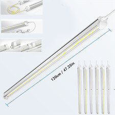 4FT 6 Pack LED Shop Light T8 Linkable Ceiling Tube Fixture 24W Daylight 6000K C