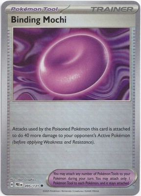 Pokémon Binding Mochi Reverse Prismatic Evolutions 095/131 NM Englisch