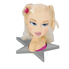 MGA Bratz Styling Head Chloe 2002 Funky Fashion Makeover Head  10"   SBW