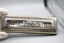 The Echo Harp Harmonica Keys C G Germany M Hohner Bell Metal Reeds Z2