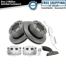 Rear Brake Pad & Rotor Kit Semi-Metallic Fits Dodge Ram