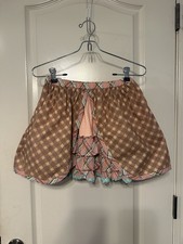 Size 8 Matilda Jane Twirl Ruffle Skirt Pecan Sandy Happy  Free BrownPink Plaid