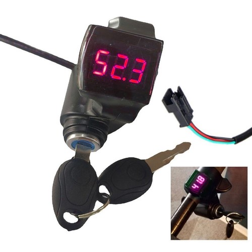 E Bike Scooter Thumb Throttle Lock with Key and Accurate Voltage Display - Picture 23 of 24