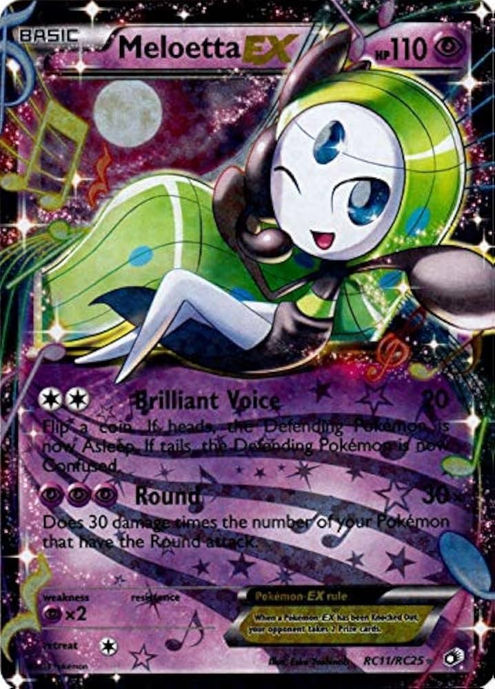 Meloetta EX RC11/RC25 Legendary Treasures: Radiant Collection Holo