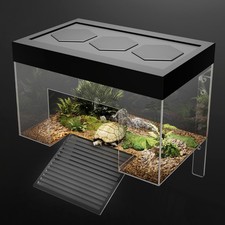 Clioran Turtle Basking Platform,9.8 6.2 6.2inch Small Land Elevated Topper Decor