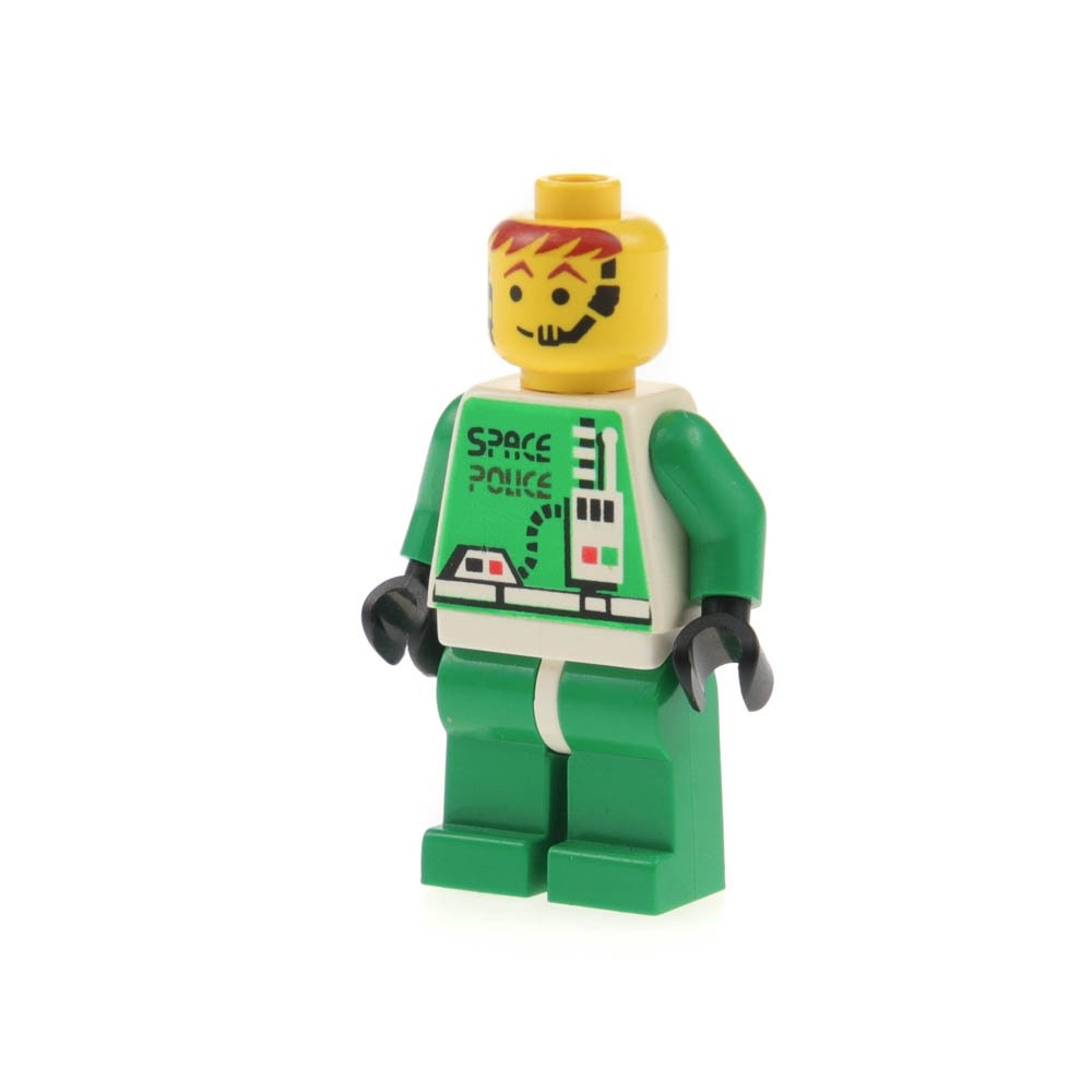 1x LEGO Minifigure Space Police 2 Astronaut Green Headset Space 6957 sp037