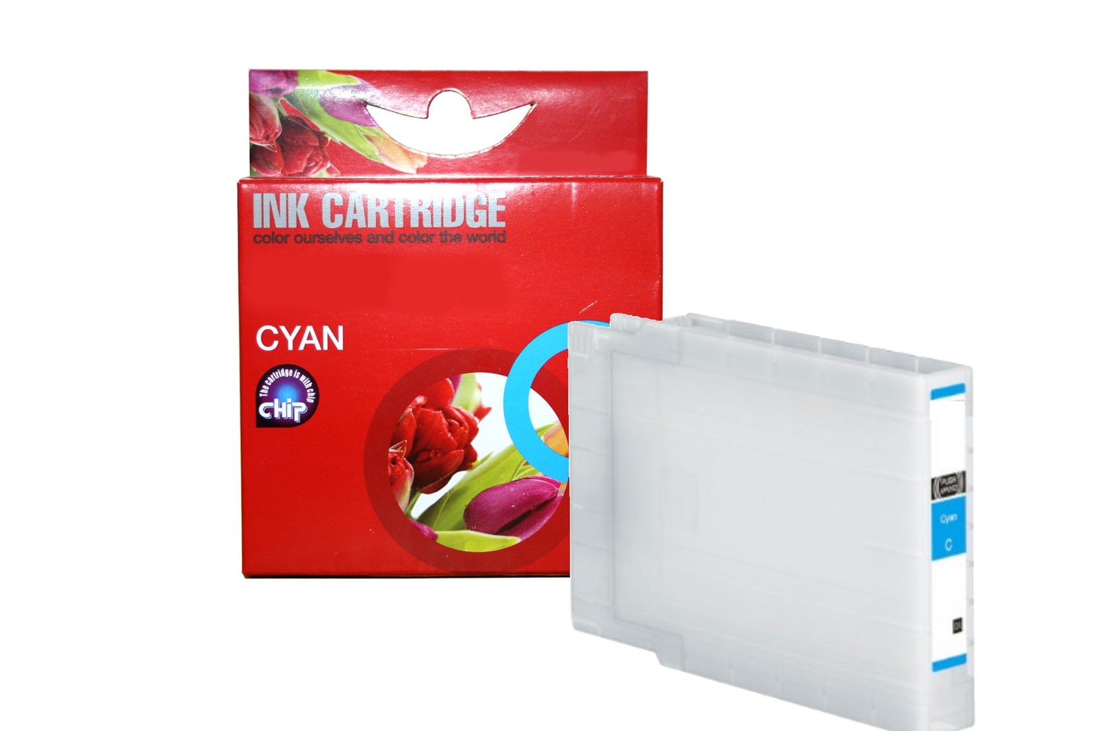 Cartouche cyan compatible T04A2 Epson pour remplacer votre encre vide sans bloquer l'imprimante