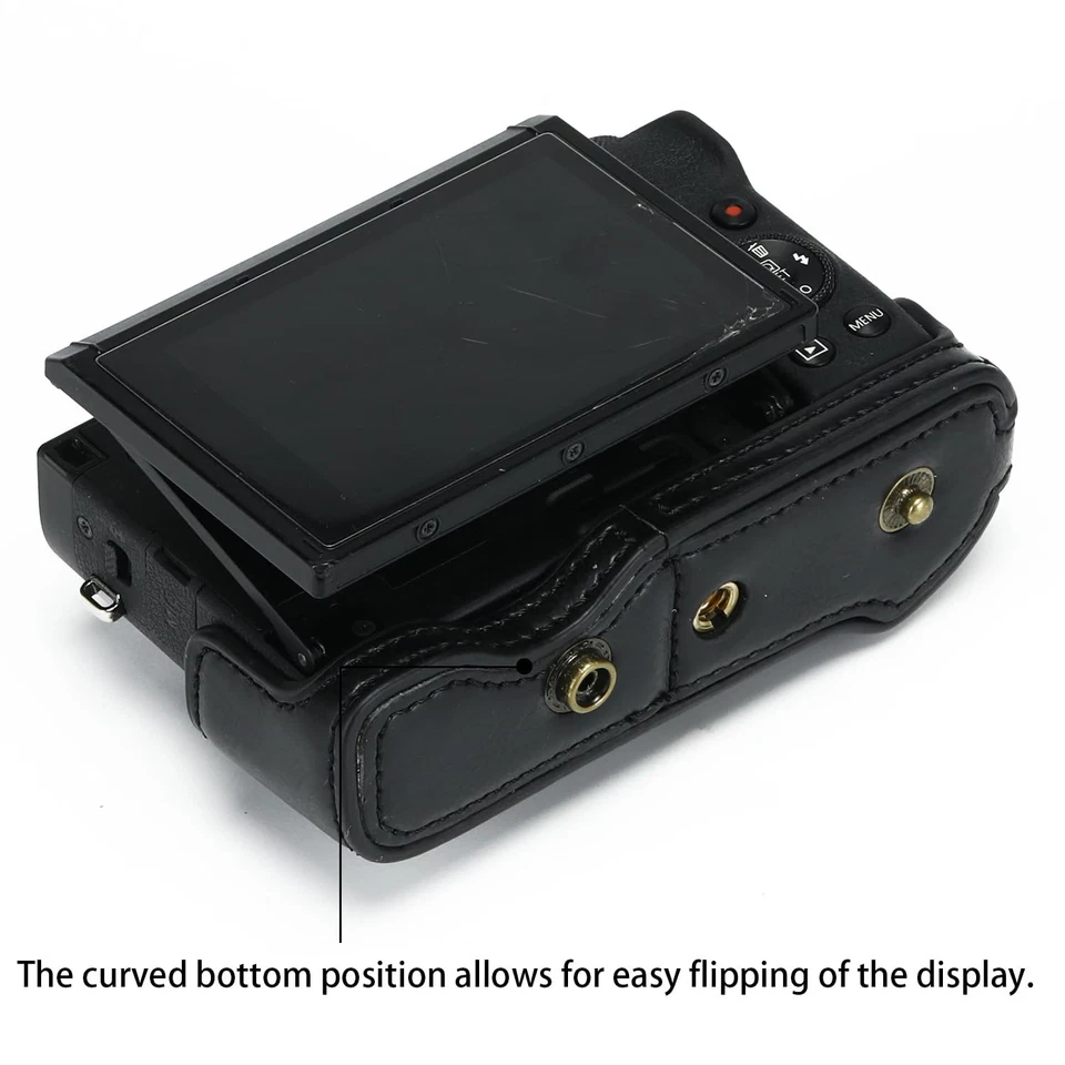 Funda de cuero PU para bolsa Canon Powershot G7X Mark III/II DSLR Foto 4 de 4