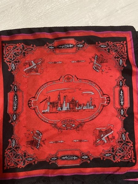 Women DKNY Scarf Red One size #7ETH