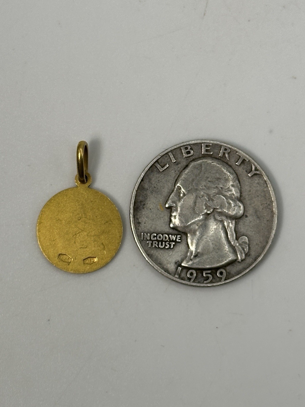 Solid 18K Yellow Gold Raphael Cherub Guardian Ang… - image 3