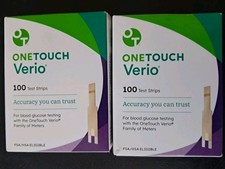 200 tiras reactivas de glucosa en sangre One Touch Verio 2x100 - CADUCIDAD 31/05/2027 y 30/06/2027