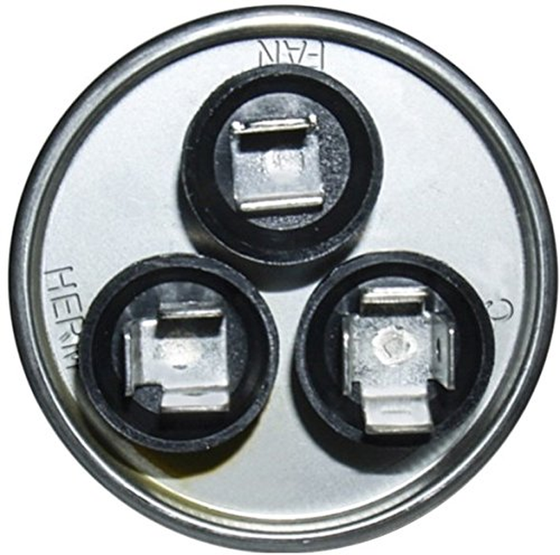 Casing Riunning 70+7.5 MFD Capacitor 70/7.5 Uf 370/440 VAC round Dual Run Capacitor for ...
