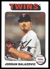Jordan Balazovic Rookie 2024 Topps Heritage White Border Minnesota Twins #680