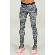 Nike Pro Dri Fit Static Black and White Midrise Running Tight Women Sz S