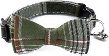 Dog Collar, Adjustable Dog Collar with Bowtie, Pet Collar for Dog Soft Bowtie Do