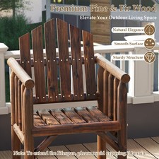 Outdoor Wood Armchair Wooden Patio Dining Chair