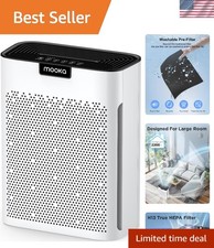 Air Purifier for Home Large Room 2200 sq ft HEPA Pet Odor Dust Smoke Pollen W...