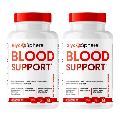 2-Pack GlycoSphere Capsules - Glyco Sphere Natural Blood Health Support-120 Caps
