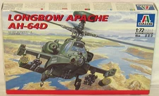 Italeri #080 Longbow Apache AH-64D Helicopter 1:72 Scale Open Box (PV)