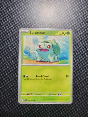 Pokémon TCG Scarlet & Violet 151 English Bulbasaur 001/165 Regular