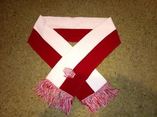 Sciarpa ultras brigata Perugia ricamo di qualità su lana con frangia Biancorossa