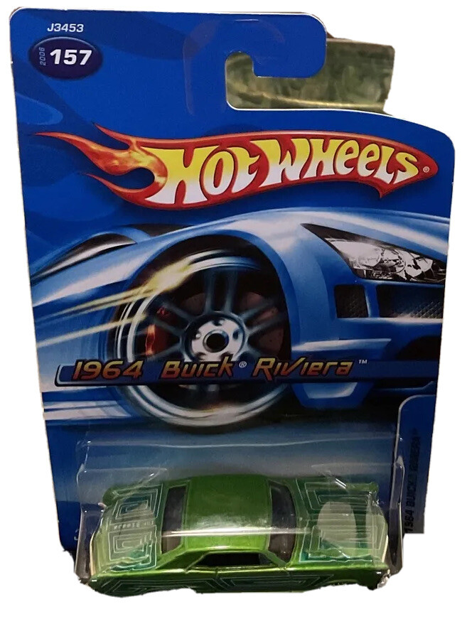 2006 HOT WHEELS  #157 1964 BUICK RIVIERA GREEN VHTF